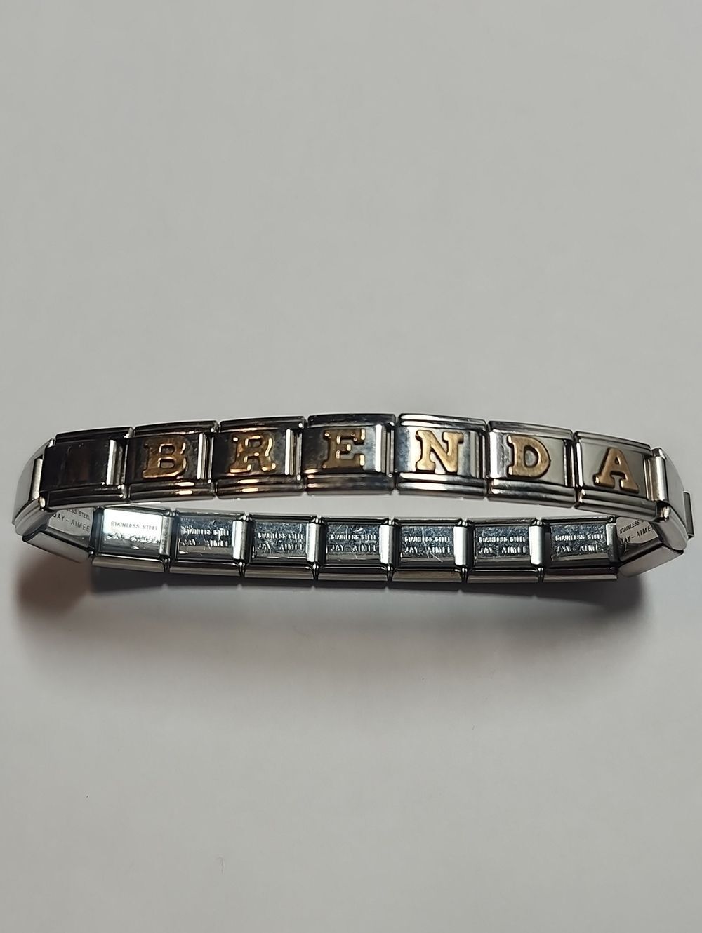 Italian Charm Bracelet With 14K Gold Accent Charms Brenda